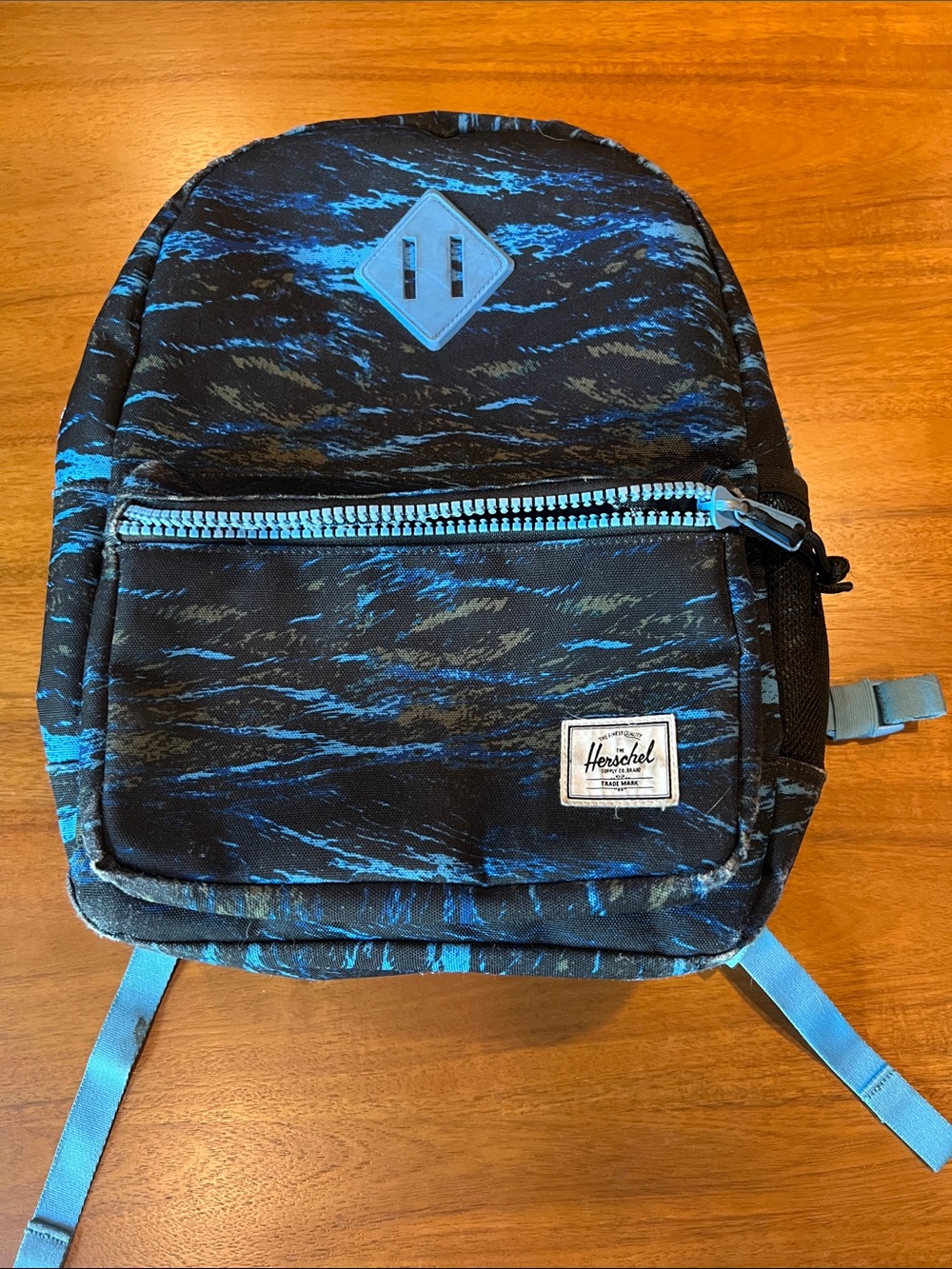 Herschel Kids' Mini Backpack in Black & Blue Wave
